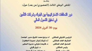 صورة جامعة الجيلالي بونعامة بخميس مليانة ــ كلية العلوم الاقتصادية التجارية وعلوم التسييرــ  تنظم