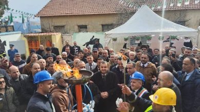 صورة وزير الدولة، وزير الطاقة والمناجم والطاقات المتجددة يضع حيز الخدمة مشروع ربط 48 مسكن بشبكة الغاز الطبيعي بقرية الزاوية