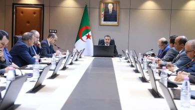 صورة لقاء وزير النقل بمسؤولي المجمع الجزائري للنقل البحري GATMA وفروعه